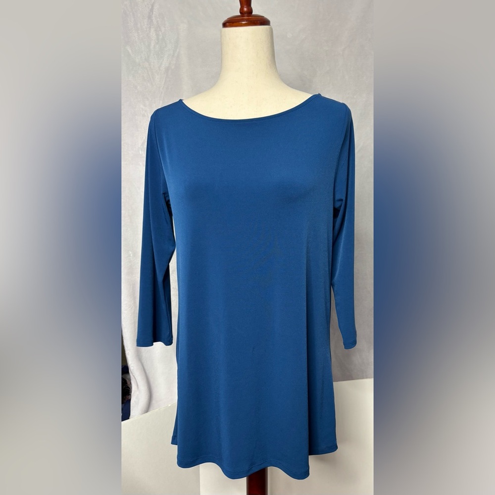 NWT The Limited Royal Blue Boatneck Tunic Top Cutout Back Medium